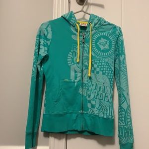 Green & Yellow ROXY HOODIE
